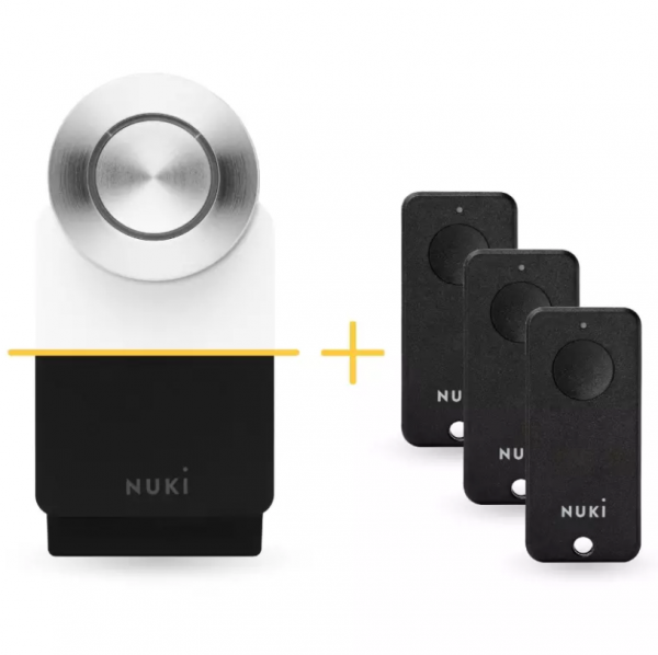 NUKI Family Set: Smart Lock Pro (4. Gen) + 3 Nuki Fob