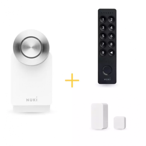 NUKI Smart Access Set: Smart Lock Pro (4. Gen) + Keypad 2 + Door Sensor